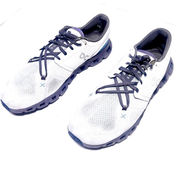 On Cloud X 3 AD Athletic Sneakers Niagara Blue White Mens Size US 10.5 - Picture 2 of 6